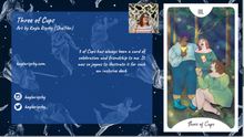 Load image into Gallery viewer, Fat Folks Tarot Three of Cups card