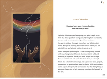Load image into Gallery viewer, Gentle Tarot guidebook pages 224-225 showing the Ace of Thunder