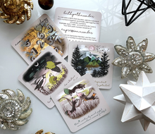 Load image into Gallery viewer, Numinous numerology deck five cards displayed on white background