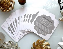 Load image into Gallery viewer, Mangata moons cards informational side showing