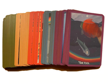 Load image into Gallery viewer, The Gentle Tarot pocket edition border colors of full deck