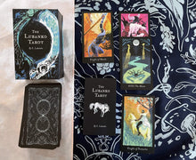 Load image into Gallery viewer, Lubanko tarot deck and altar cloth with spread