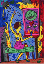 Load image into Gallery viewer, The Patella Tarot - Person Taking A Shower