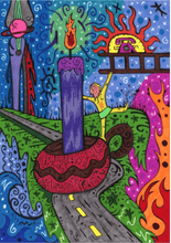 Load image into Gallery viewer, The Patella Tarot - Candle on a Road