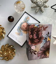 Load image into Gallery viewer, Radiant Crystal Cards 2nd edition open box with sunstone card on the top laying on a white background
