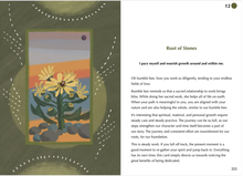Load image into Gallery viewer, The Gentle Tarot guidebook pp 324-325 showing the Root of Stones
