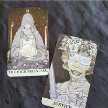 Load image into Gallery viewer, Ink Witch Tarot extension High Priestess and Justice
