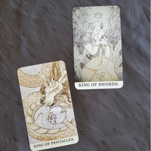 Load image into Gallery viewer, Ink Witch Tarot extension King of Swords and King of Pentacles

