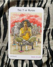 Load image into Gallery viewer, Next World Tarot The 7 of wands card
