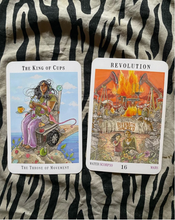 Load image into Gallery viewer, Next World Tarot The King of Cups and Revolution cards
