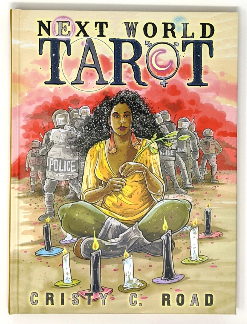 Next World Tarot art book front cover
