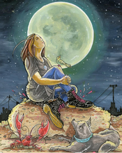 Load image into Gallery viewer, Next World Tarot the Moon artwork
