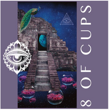 Load image into Gallery viewer, Tarot of the Cosmic Seed 8 of cups
