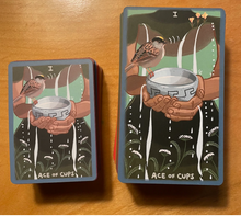 Load image into Gallery viewer, The Gentle Tarot pocket edition Ace of Cups comparison
