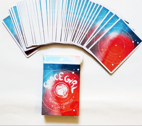 Space Girl Deck - Playing cards and Oracle Deck - Deck with Box