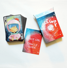 Load image into Gallery viewer, Space Girl Deck - Playing cards and Oracle Deck - Deck, Box and Guide
